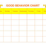 42 Printable Behavior Chart Templates for Kids TemplateLab