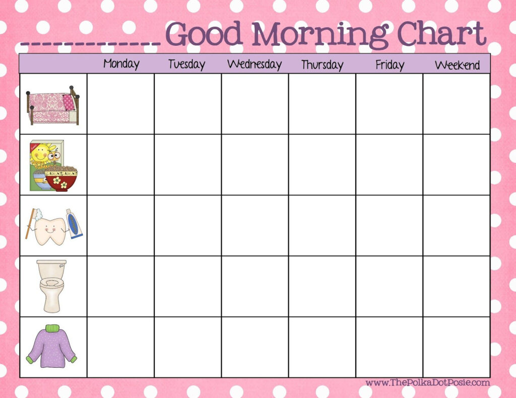 A Daily Dose Of Davis A Good Morning Chart For Toddlers 