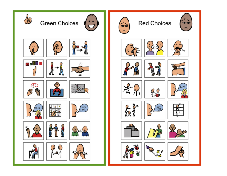 Visual Behavior Chart Printable - PrintableBehaviorChart.com