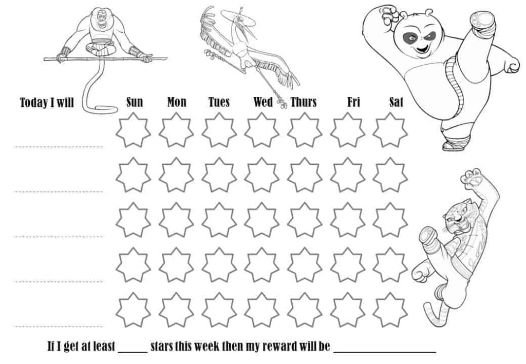 Behavior Charts That Can Be Colored