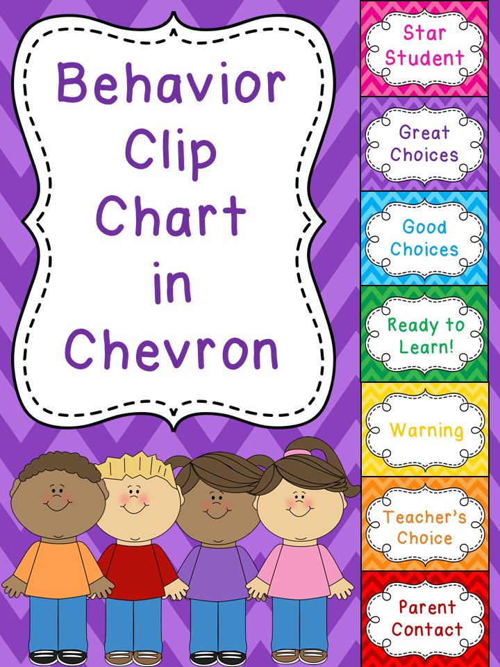 Behavior Clip Chart Chevron Classroom Behavior Management 