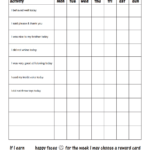 Chart behavior blank pdf Chart Behaviour Chart Behavior