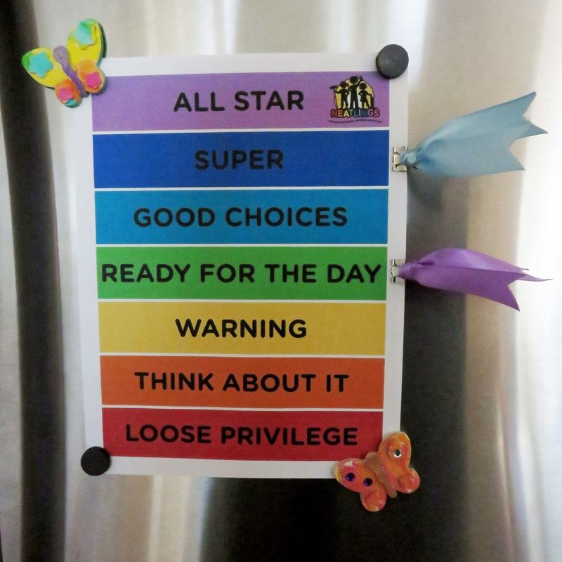 FREE Behavior Clip Chart For HOME Print On Standard 8 5x11 Paper Or 
