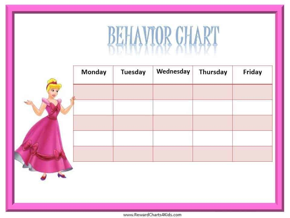 Free Princess Behavior Chart Editable And Printable