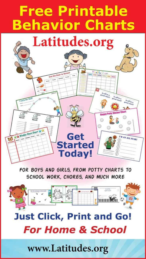 FREE Printable Behavior Charts For Home And School ACN Latitudes