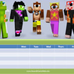 Free Printable Customizable Minecraft Behavior Charts