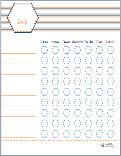 Free Printable Goal Charts For Kids Mom 4 Real Free Goal Printables 
