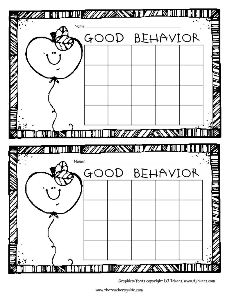 Free Printable Reward And Incentive Charts Preschool Reward Chart 