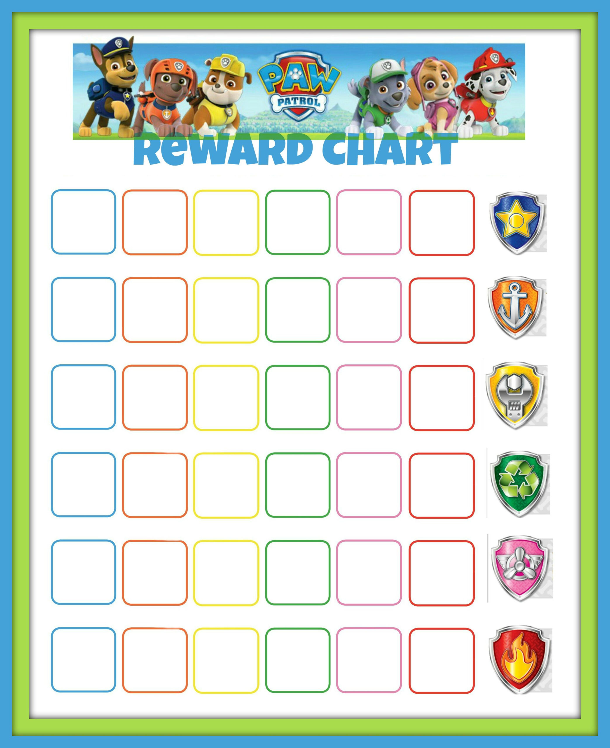 Paw Patrol Reward Chart Might Try To Get Jack To Sleep On His Own