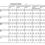 Printable Classroom Behavior Chart Template