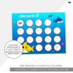 Shark Reward Chart Incentive Chart Chore Chart Potty Chart Potty