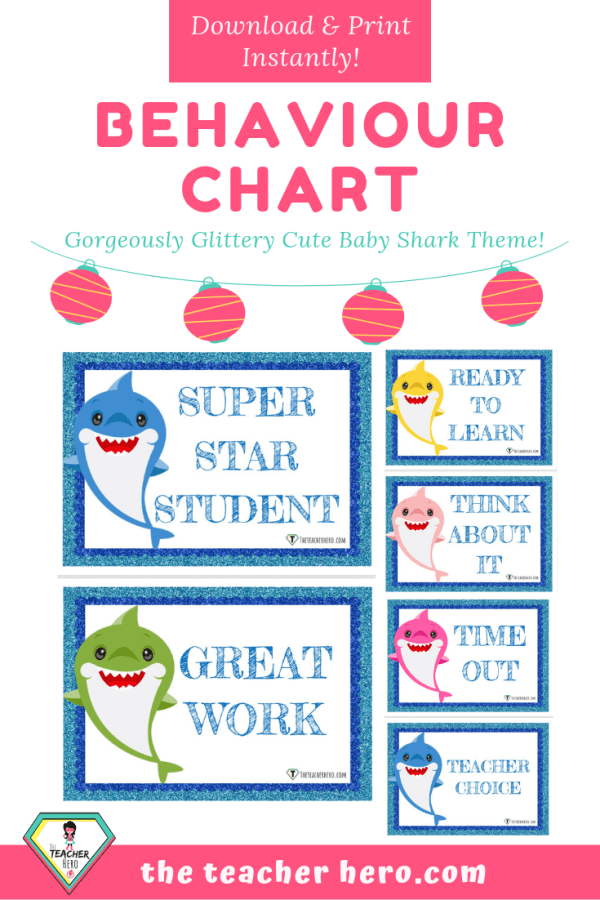 Teacher Resource Baby Shark Behaviour Chart The Teacher Hero 