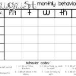 The Polka Dot Patch Monthly Behavior Log
