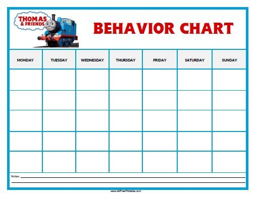 Thomas Tank Engine Behavior Chart Free Printable Behaviour Chart 